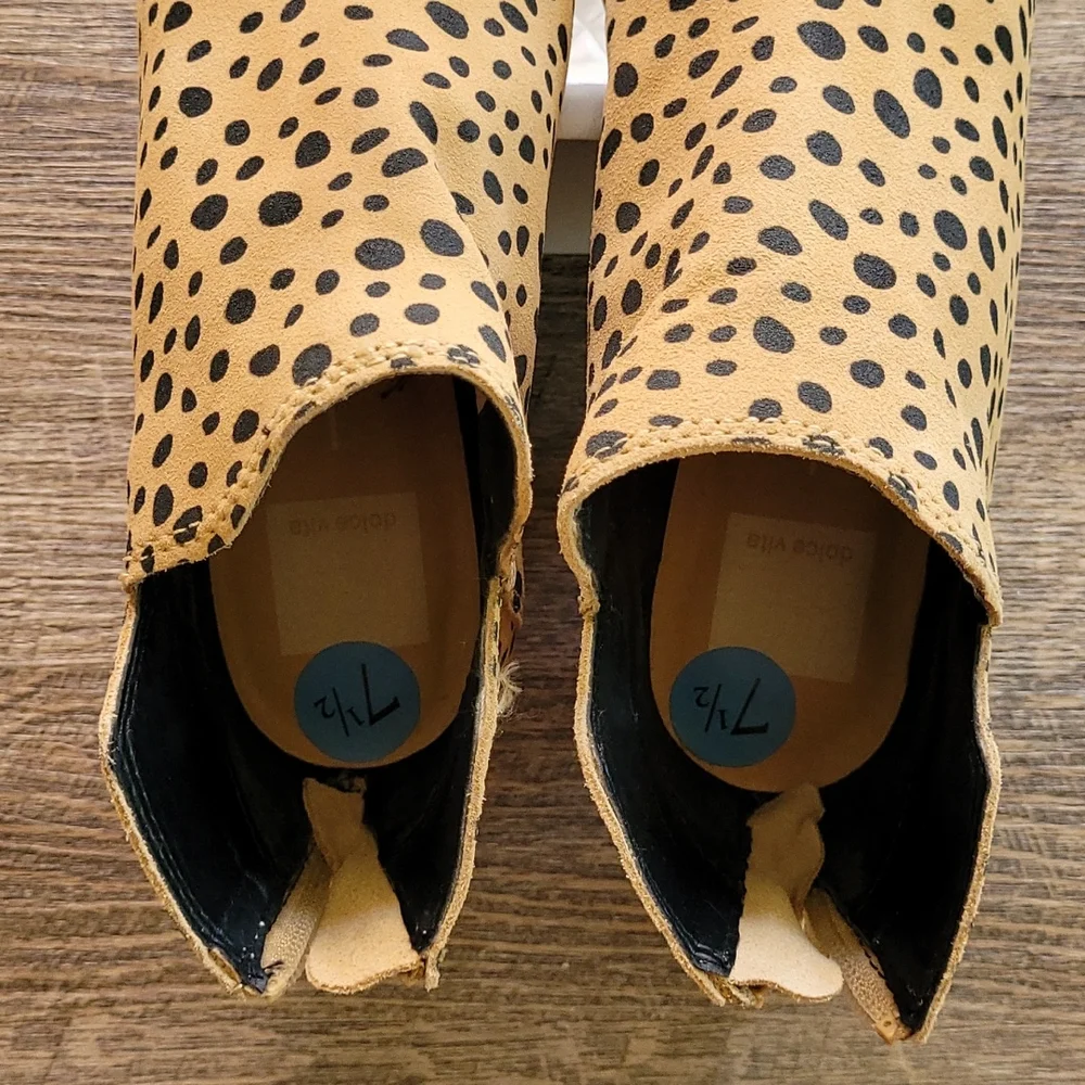 NWT! Dolce Vita Animal Print Leopard Ankle Booties - Picture 11 of 15